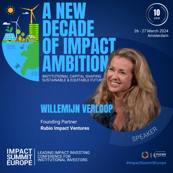 Rubio on stage at the Impact Summit Europe